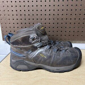 Keen Detroit XT Mid WP Steel Toe Work Boot Brown Men's Size 12 D